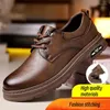 Casual skor mäns läder för arbete ingen slip heren schoenen sapatos masculinos chaussures homme zapatos para hombres