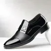 Casual schoenen mannen zakelijk formeel lederen comfort oxfords niet-slip slip op kledingschoenkantoor schoenen sapatos de couro masculino