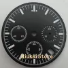 Kits 31.5mm Vk63 Dial Black Green quartz watch face Green luminous Fit Japan VK63 quartz Movement Watch needls Accessories