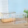 Present Wrap 10 PCS Pet Transparent Handväska Drycker Kakor Tea Plast Portable Väskor PVC med lock synlig vikbar förpackningslåda