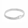 Braccialetti a catena multi -serpente per le riflessioni a molla dei braccialetti per le donne 925 Sterling in argento in forma di perle Bracciale per perle