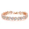 Versatile jewelry environmentally friendly copper electroplated zircon exquisite bracelet with diamond inlay