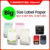 Papier Original Niimbot -Etiketten wasserdichte Aufkleber Papierrollen für B21 B1 B3S -Etikettdrucker Großgröße 40/50 mm Breite Breite weiße Farbe weiße Farbe