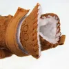 Vestuário para cachorro tênis de estimação de inverno quente para cães pequenos de borracha não deslizante Botas de neve de gato chihuahua mascotas de pelúcia