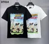 DSQ Phantom Turtle Herren T-Shirts Herren Designer T-Shirts Schwarz weiß coole T-Shirt Männer italienische Mode Casual Street T-Shirt Tops Plus Size M-XXXL 6218
