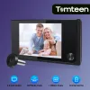 Türklingel tonteen 3,5 Zoll Guckloch Türklingel Kamera 120 ° HD LCD Digitale Tür -Zuschauer Outdoor Monitor Smart Home Cat Sehende Tür Glocke