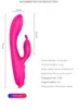 G Spot Par Vibratorvärmefunktion för klitoris G-Spot Stimulering Vattentät dildo med 9 kraftfulla vibrationer Dual Motor Stimulator för kvinnor eller par kul