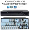 スケールH.265 5MN 1080P IP DVR XMEYE NVR 4/8/16チャンネルビデオ監視システム5 in 1 AHD TVI CVIハイブリッドDVRレコーダーCCTV CAM用