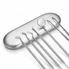 2024 5st Dental Tool Set Mouth Mirror Pincezers Probe Dental Kit Instrument Dental Pick Dentist Förbered Tool Tooth Cleaning Tool - Dental