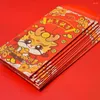 Enveloppe cadeau 10pcs enveloppe de dragon rouge