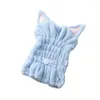 Towel 1pcs Hair Drying Hat Cap Bath Solid Super Absorption Dry For Kids Bathroom Accessories