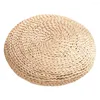 Pillow Tatami Futon Meditation Seat Breathable Round Shape Yoga Straw Braid Mat For Balcony Japanese