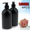 Liquid Soap Dispenser Soaps Lotion Refillable Bottle Water Shampoo 500mL Empty Pump Black