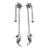 Boucles d'oreilles V.YA 925 argent sterling vintage art de la mode Boucles d'oreilles créatives de fleur de tempérament pour femmes