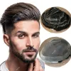 Toupees Australia Lace with Durable PU Around Base Human Hair Men's Toupee Hair Prosthesis Natural Hairline Capillary System Hairpieces