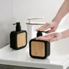 Opslagflessen Refilleerbare soap Dispenser Lekbestendige bamboe Modern herbruikbare multifunctioneel ideaal voor handlotionshampoo