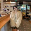 Pelliccia femminile autunno e inverno New Fox Fur Coat Plus Cotton Warm and Shin corean Versione di pelliccia di alto grado da indossare