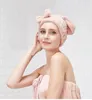 Serviette à séchage à séchage rapide chapeau de bain chapeau microfibre solide super absorption turban sec pour les filles filles