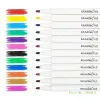 Pen 6/12 Color Infusibleink Marker, marqueur de transfert thermique Crayon Sublimation Encre stylo pour Cricut Mugpress / Heat Press