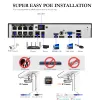 System 8ch 5MP POE NVR Video Surveillance System H.265 med 4st 3MP IP -kamera Vattentäta utomhussäkerhetskameror CCTV -kit