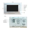 Überwachen Sie 7 Zoll Wired Video Door Phone Intercom Indoor Monitor TFTLCD Farbbildschirm TWOWAY AUDIO CONTROL LOCK FÜR HOME -Sicherheit