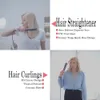 2 in 1 haargrens en krultocht Traw Reving Curling Iron Professional Negatief ionen snel verwarming Styling plat 240325