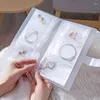 Schmuckbeutel Aufbewahrungsbox Ohrringe Anti -Oxidationsringhand transparent und staubdichtes Beutel Halskette Buch