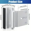 Lock Home Indoor Aluminum Alloy Security Door Reinforcement Lock Antitheft Hinge Latch Lock Door Artifact