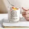 Mugs Cute Milk Mug Coffee Glass Cartoon Water Cup Breakfast Cereal For Office Couple Girls Boys Gift