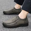Casual Shoes Men's Handmade Slip-Ons Leather Loafers For Fashionable Outtings Perfect Travel And Work Suitable All Seasons
