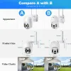 Cameras Techage 1080P 3MP Wireless Camera Speed Dome PTZ Security IP Camera Human Detection Twoway Audio Night Vision CCTV Surveillance