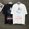 パリメンズTシャツヨーロッパフランスの贅沢レタータワーグラフィック印刷ファッションメンズ半袖Tシャツレディースルース2BカジュアルコットンTシャツM-3XM