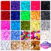 Bracelets 25004280PCS 6mm Flat Round Polymer Kit Clay Beads For Jewelry Making Bracelets Necklace Earrings DIY Set Pendant Beads + Tools