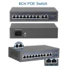 IP Kamera Ethernet için 10/100Mbps IEEE802.3 AF/AT için IP Kamera Ethernet için Poe Anahtarları/CCTV Güvenlik Kamera Sistemi