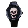 27 Sieć z Skull Head Spersonalizowana wodoodporna moda kwarcowa Zegarek męski