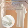 Kleiderbügel 5pcs klarer Glitzer Kleiderbügel Kleidung Display Nicht -Slip -Pullover Jacke Mode Kleider Racks Garderobe Organizer