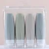Bouteilles de rangement 60/90 ml Silicone Refipillable Set Shampoo Shampooin Gel Soins Portable Makin de voyage de bouteille cosmétique portable