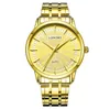 Longbo Quartz Watch Lovers Watchs Women Men Coupone Orologi analogici Orologi in pelle Orologi casual Orologi Gold 1 PC 802713116438852