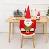 椅子はクリスマスカバーダイニングホームキッチンフェスティブパーティーの装飾大人の女性のための赤い装飾