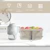 Płytki koszyk owoców sundries koszyki do przechowywania pojemnika na komputery stacjonarne rustykalny organizator tabletopa z wyjmowaną wkładką dla