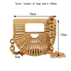 Bag INS Summer Chain Bamboo Basket Mini Lipstick Bags For Women Rattan Weaving Messenger Waist