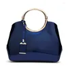 Bag 2024 Patent Leather Glossy Handbags Noble Atmosphere Portable Women's Shoulder Messenger Stereotyped