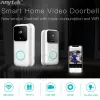 Doorbell B60 Doorbell HD 1080p WiFi Wireless Smart Video Door Bell Bell Visual Intercom IP Door Bell Molnlagring Trådlös säkerhetskamera