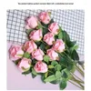 Kwiaty dekoracyjne 1PCS Rose Put Bunk Silk Fake Flower Wedding Wedding Home Dekoracja