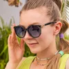 Zonnebrillen Cat Eye Dames Y2K Punk Sun Glasses Men Modemerk Zuigbril vrouwelijke UV400 Goggle Shades Trendy bril