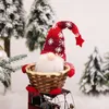 Assiettes Panier de Noël Panier Gnoage Gnoage Stockage Décorations de maison décoratives pour la maison