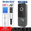 Doorbell Eken T9 Doorbell Camera 1080p فيديو ذكي WiFi IP67