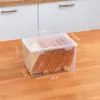 Storage Bottles Food Grade Bread Box For Kitchen Plastic Transparent Airtight Containers With Lid Organizing Boxes Sealed Container