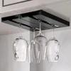 Kitchen Storage Wine Cup Holder Hanging Cabinet Red Glass Shelf Home Creative Goblets Upside Down
