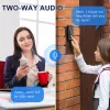 Intercom 2,4 ГГц Wi -Fi видео дверной звонок с камерой с разоблачением беспроводной перезарядки Smart Door Bell HD Night Vision 2way Audio Audio